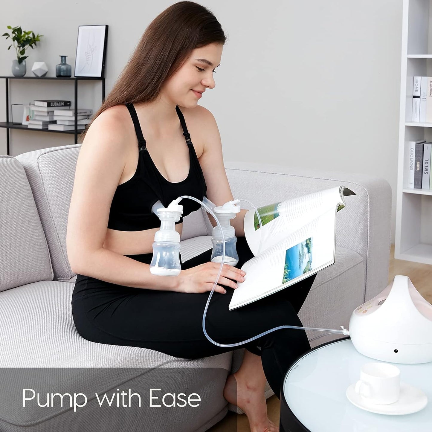 Babynestia hands-free pumping and nursing maternity bra