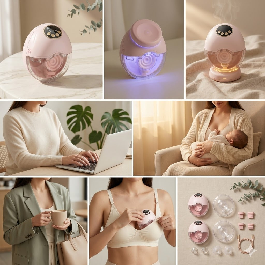 Babynestia smart wearable breast pump