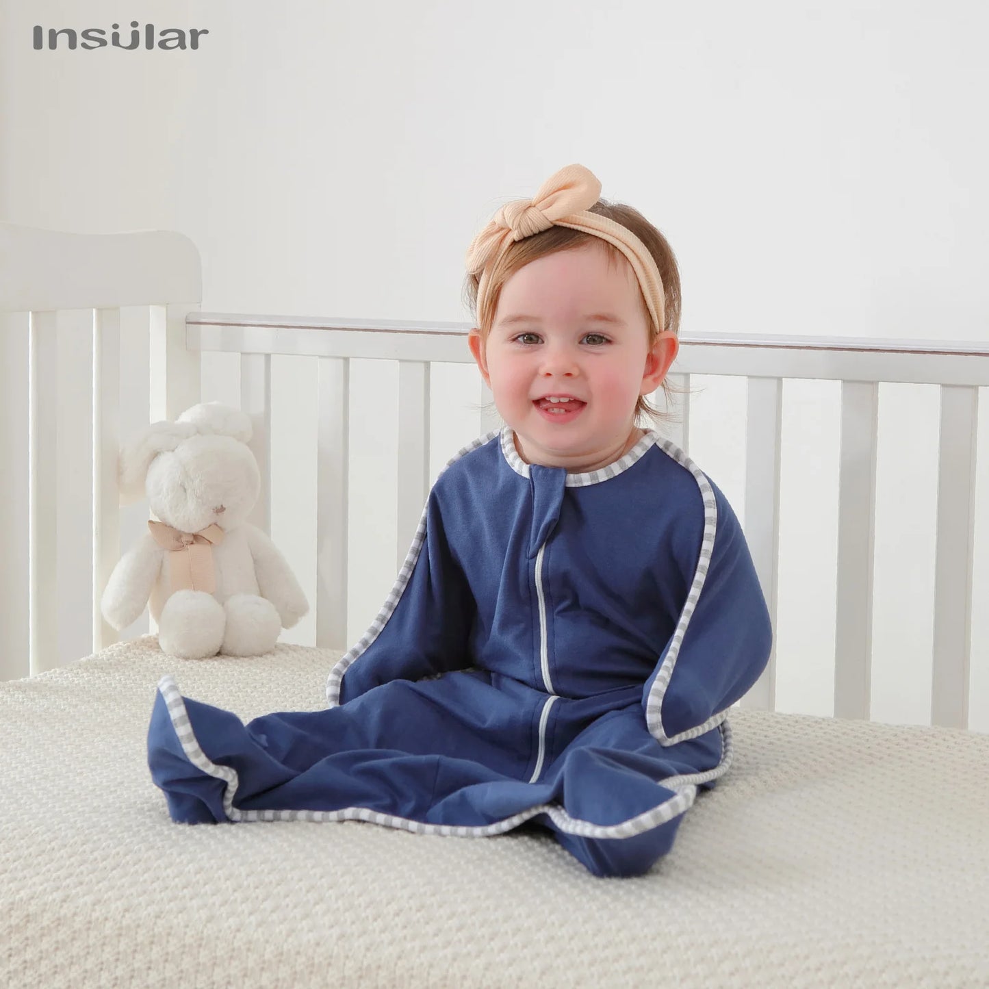 Babynestia anti-startle cotton newborn swaddle blanket