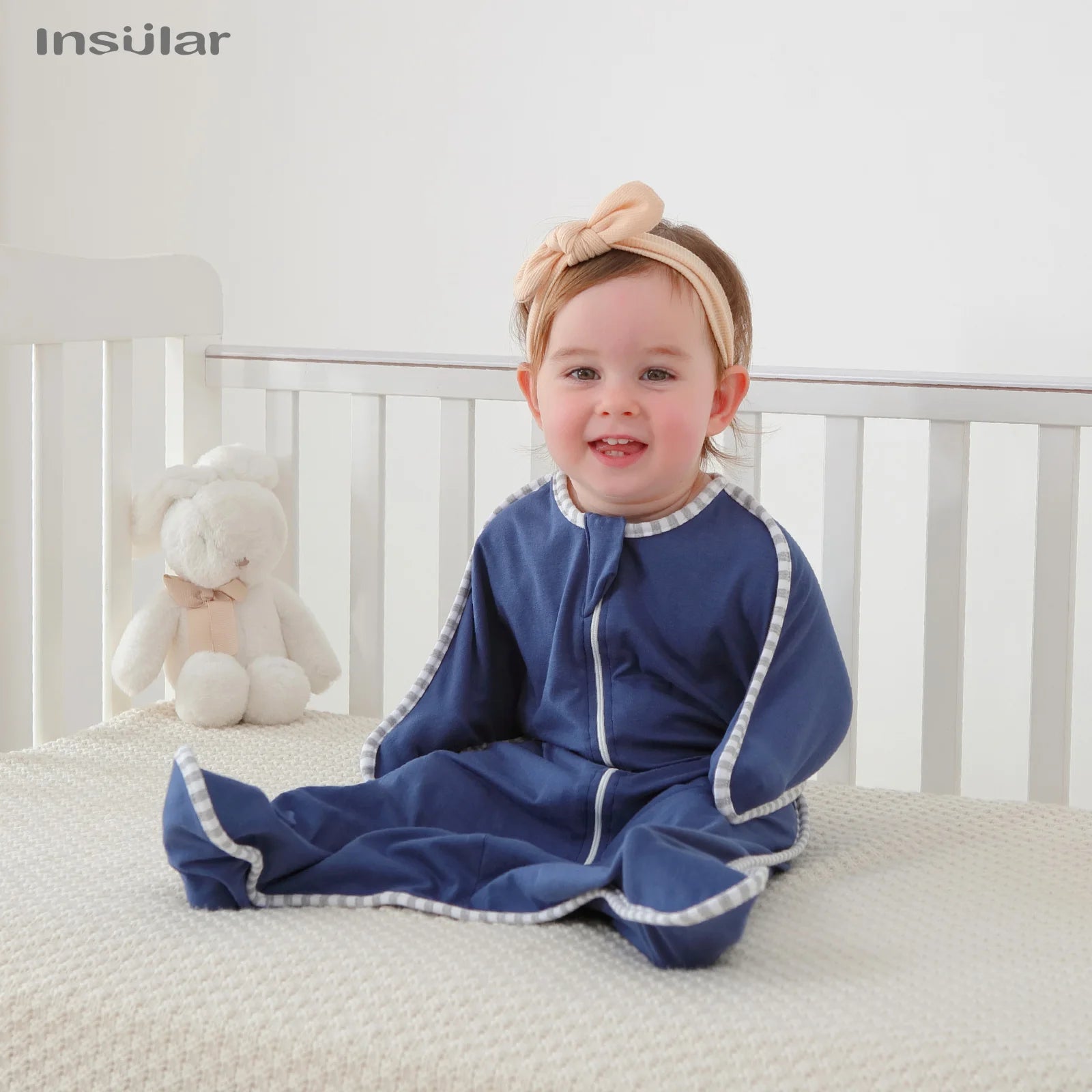 Babynestia anti-startle cotton newborn swaddle blanket