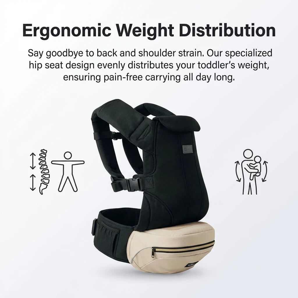 Babynestia ergonomic baby hip seat carrier