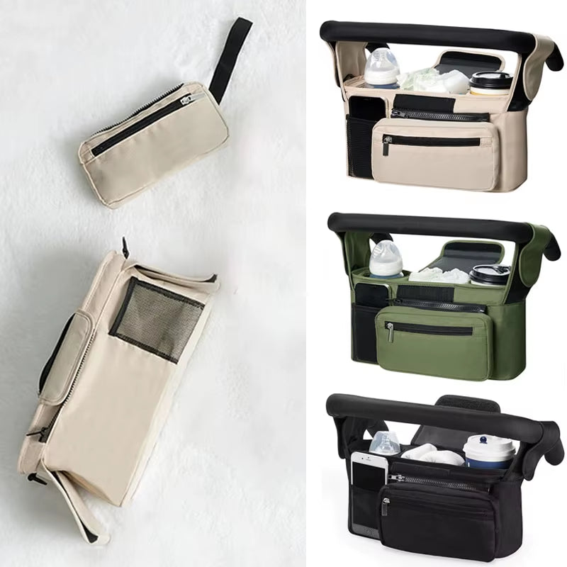 Babynestia large stroller organizer and hanging diaper bag
