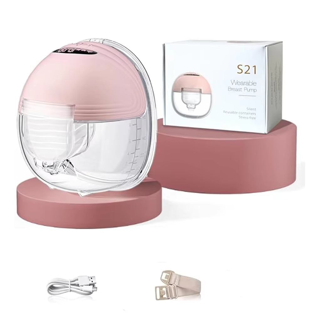 BornBL S21 Wearable Electric Breast Pump — Hands-Free, 12 Levels, Portable