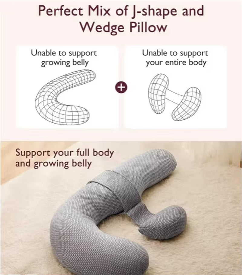 Babynestia machine washable pregnancy body pillow