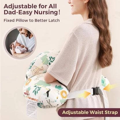 Babynestia hands-free nursing and breastfeeding support pillow