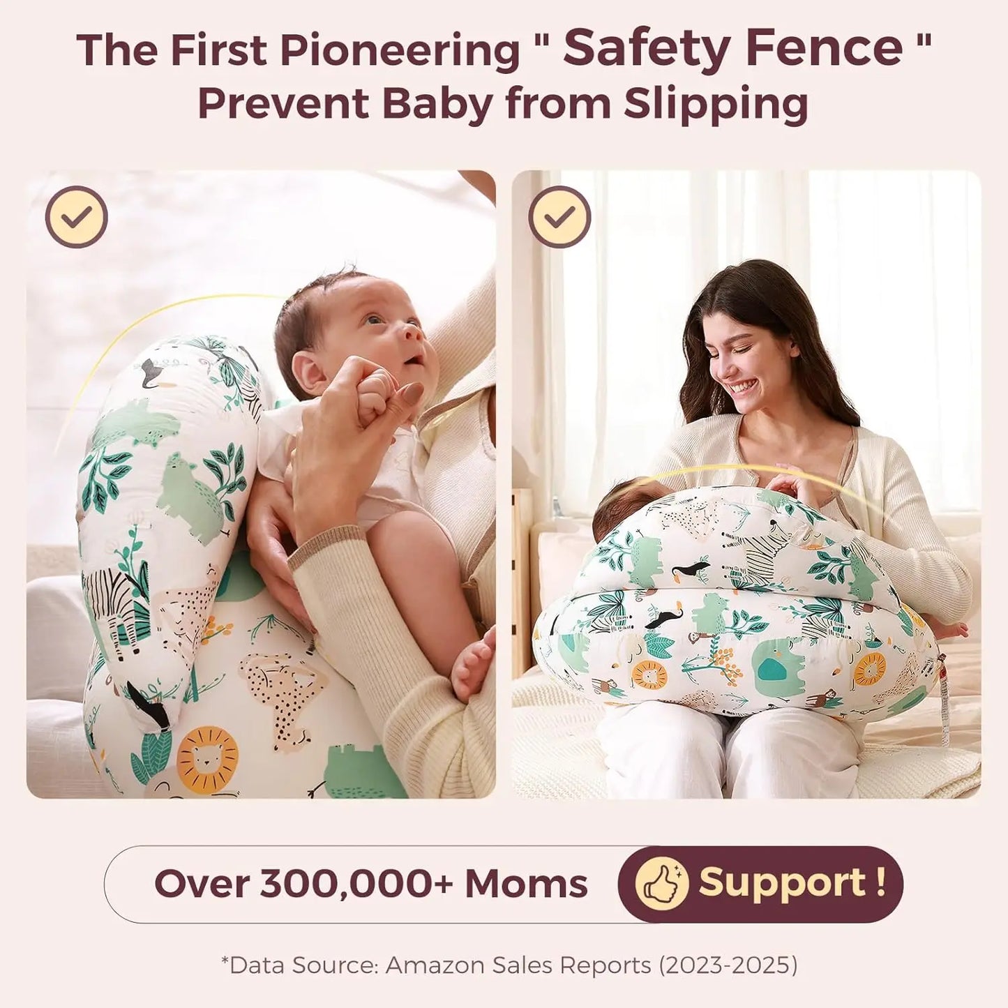 Babynestia hands-free nursing and breastfeeding support pillow