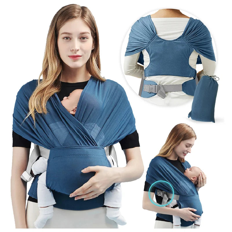Babynestia stretchy newborn baby wrap carrier