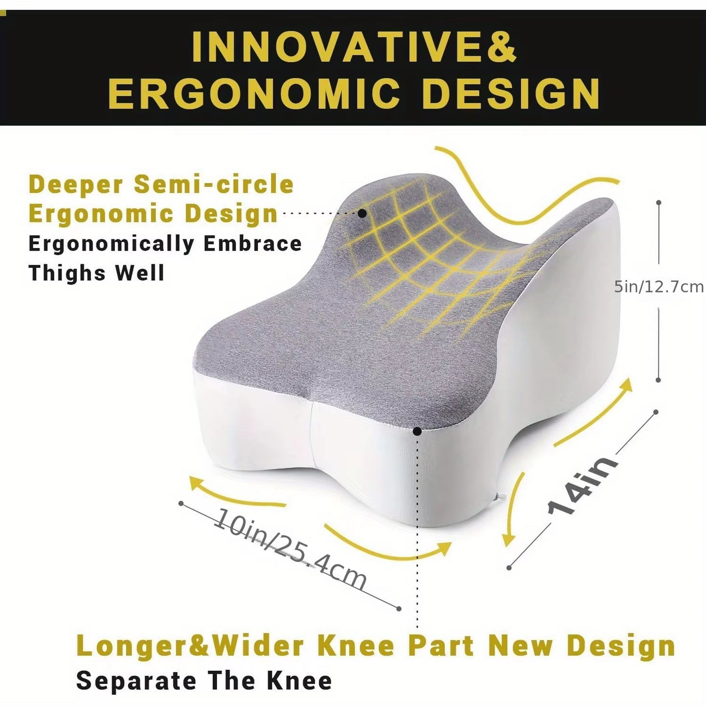 Babynestia memory foam knee pillow for side sleepers