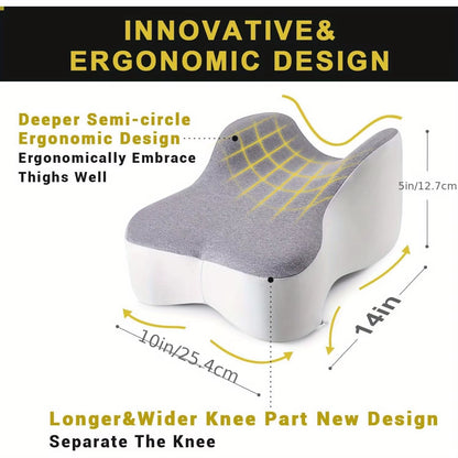 Babynestia memory foam knee pillow for side sleepers