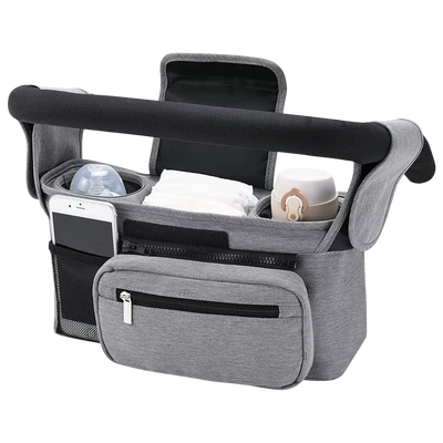 Babynestia large stroller organizer and hanging diaper bag