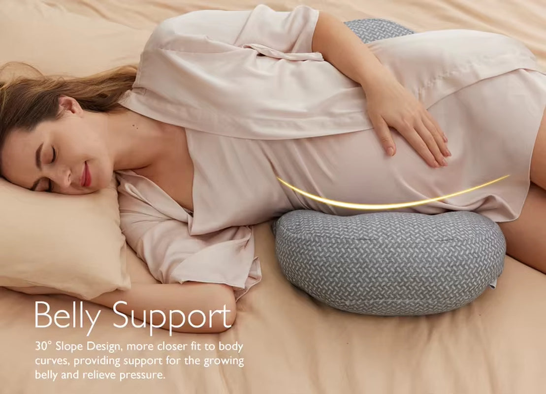 Babynestia cooling pregnancy wedge support pillow