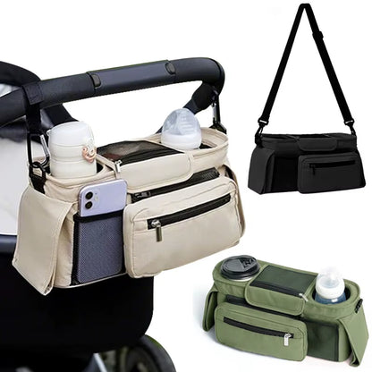 Babynestia large stroller organizer and hanging diaper bag