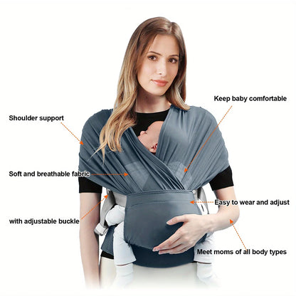 Babynestia stretchy newborn baby wrap carrier