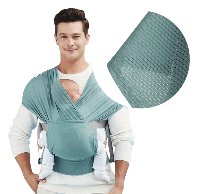 Babynestia stretchy newborn baby wrap carrier