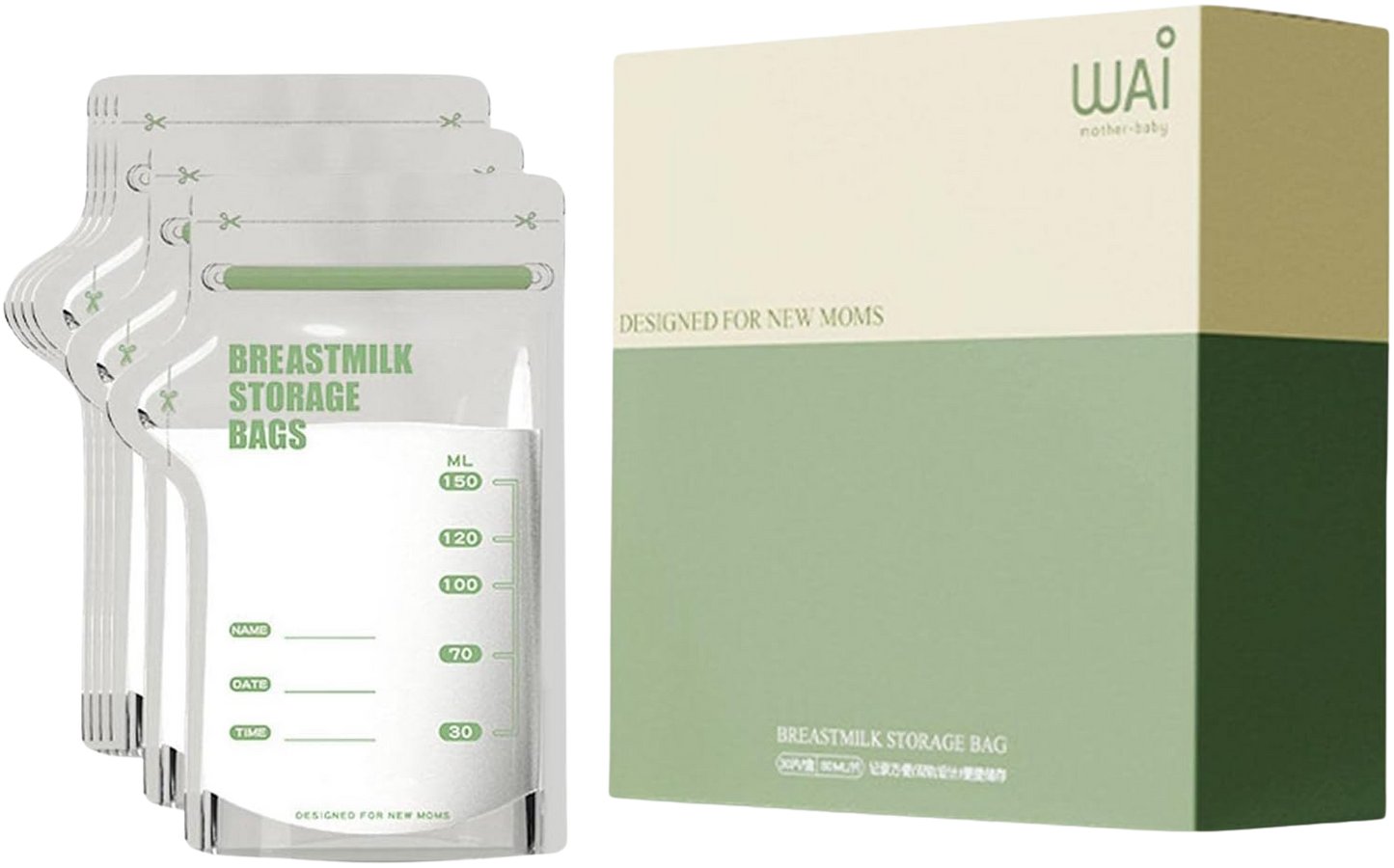 Babynestia leak-proof BPA-free breastmilk storage bags