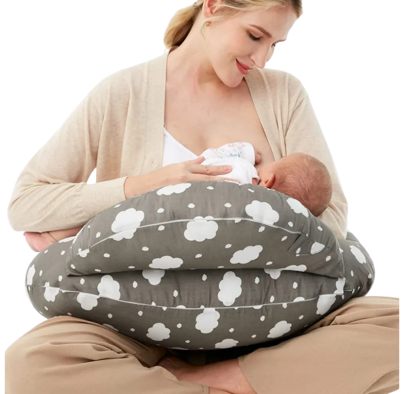 Babynestia hands-free nursing and breastfeeding support pillow
