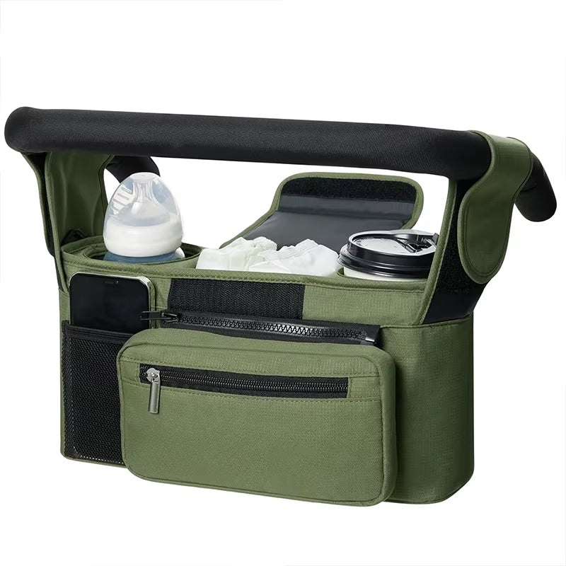 Babynestia large stroller organizer and hanging diaper bag