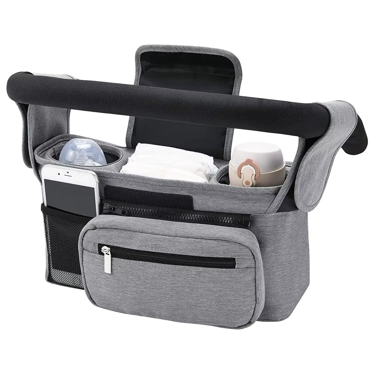 Babynestia large stroller organizer and hanging diaper bag