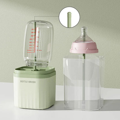 Babynestia silicone baby bottle brush set with drying rack