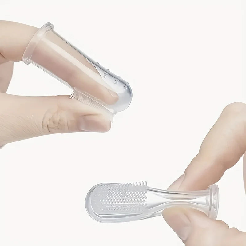 Babynestia soft baby finger toothbrush with case