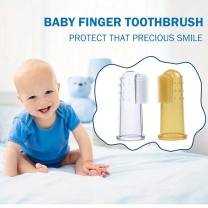 Babynestia soft baby finger toothbrush with case