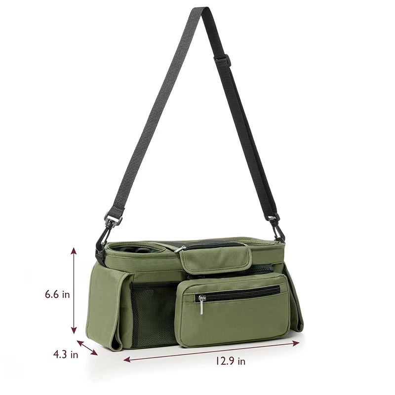 Babynestia large stroller organizer and hanging diaper bag