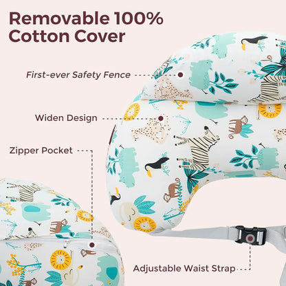 Babynestia hands-free nursing and breastfeeding support pillow