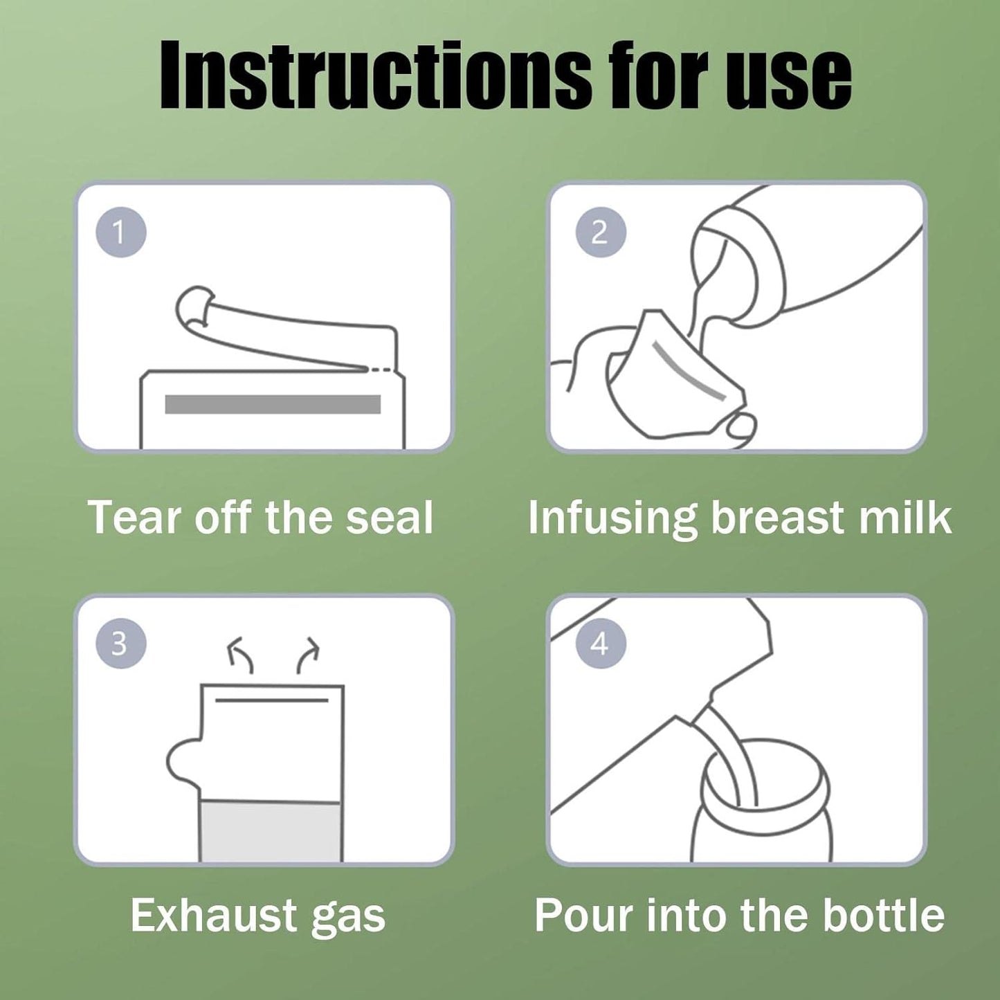 Babynestia leak-proof BPA-free breastmilk storage bags