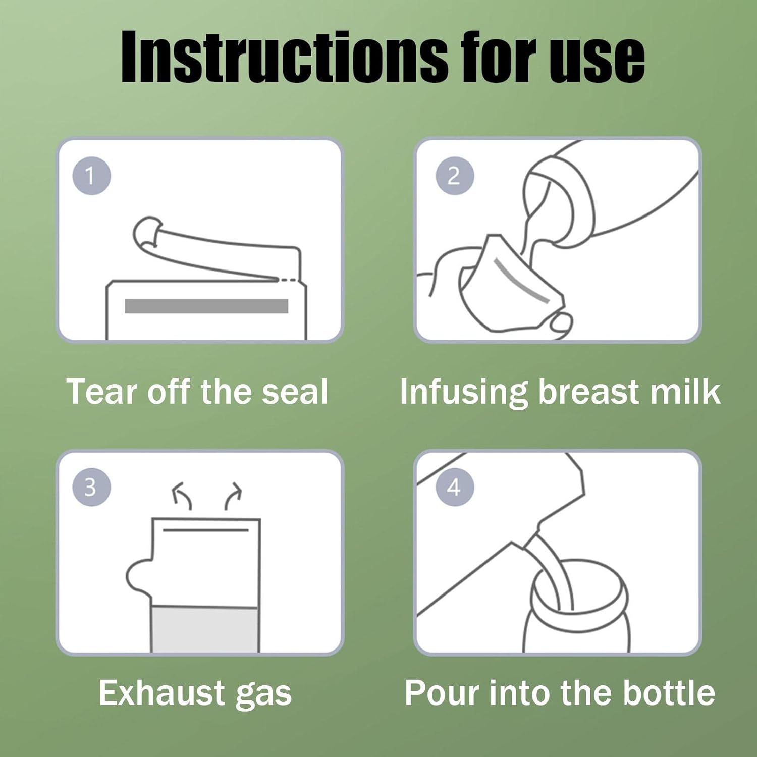 Babynestia leak-proof BPA-free breastmilk storage bags