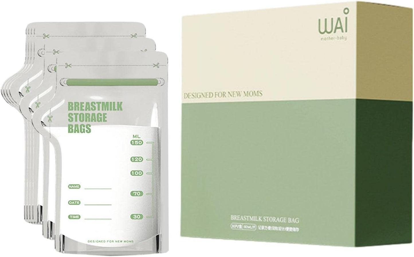 Babynestia leak-proof BPA-free breastmilk storage bags